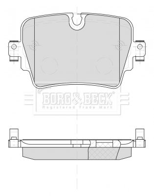 BORG & BECK Bremžu uzliku kompl., Disku bremzes BBP2507